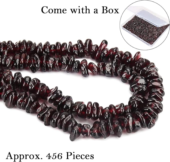 456 PCs Natural Chip Stone Beads, 5-8mm Irregular Multicolor Gemstones Loose - Image 4