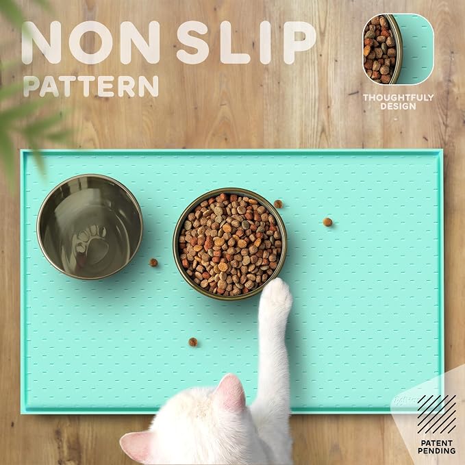 Dog Food Mat - Raised Edges Dogs Mat - Image 4