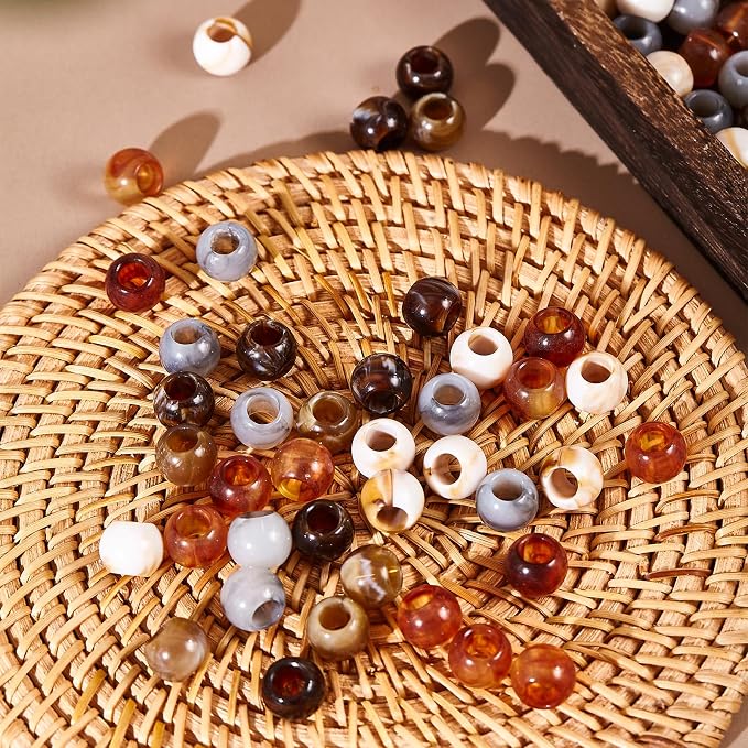 160pcs 12mm Acrylic Beads Large Hole - Image 2