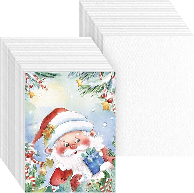 150 Sheets Cotton Watercolor Paper Bulk -230GSM Art Paper-8.5 x 11 inch Painting & Craft Paper, Finger Paints, Watercolor, Tempera, Drawing, Art Room & Home School Crafts