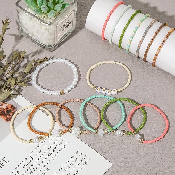 TEXGIZRLY 3mm Seed Bead for Bracelets Making Friendship Bracelet Making Kit | - Image 3
