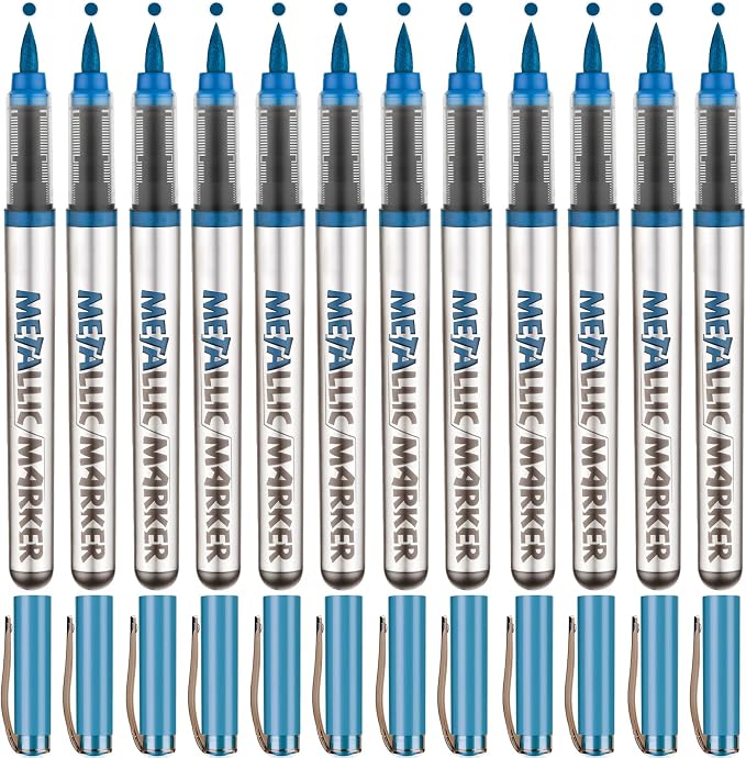 Metallic Acrylic Paint Markers, Fabric Paint, DIY Crafts by YWPXSN