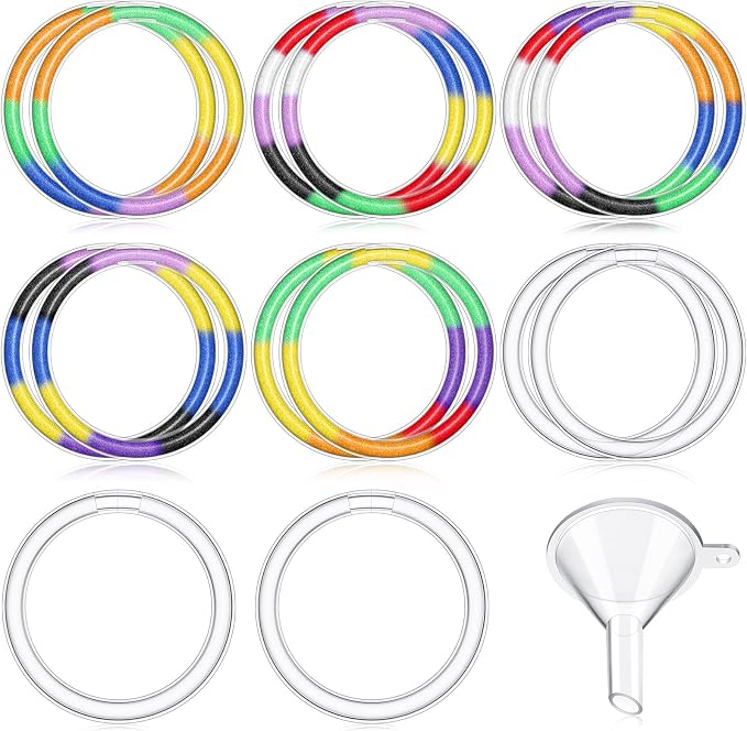 Libima 53 Pcs Sand Art Kits Include 48 Clear Hollow Plastic Bracelet by Libima