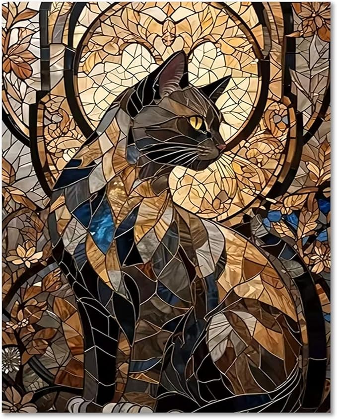 HMZephitiquc Cat Paint by Numbers Kit by Unknown