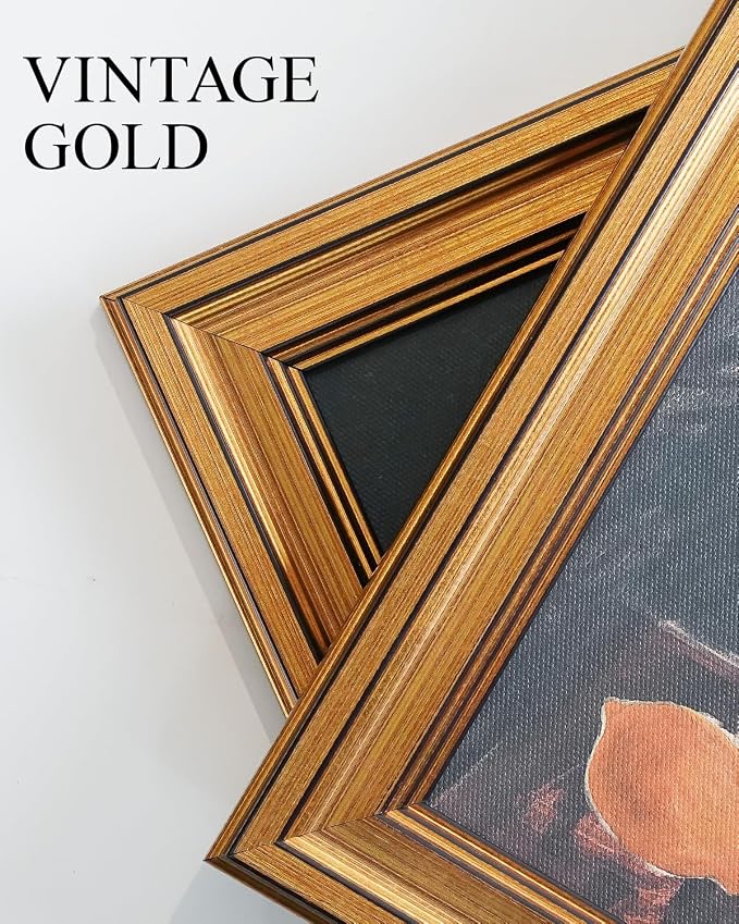 VIYYIEA Large Gold Framed Wall Art, Landscape Picture -Grassland- 36" x 24" - Image 3