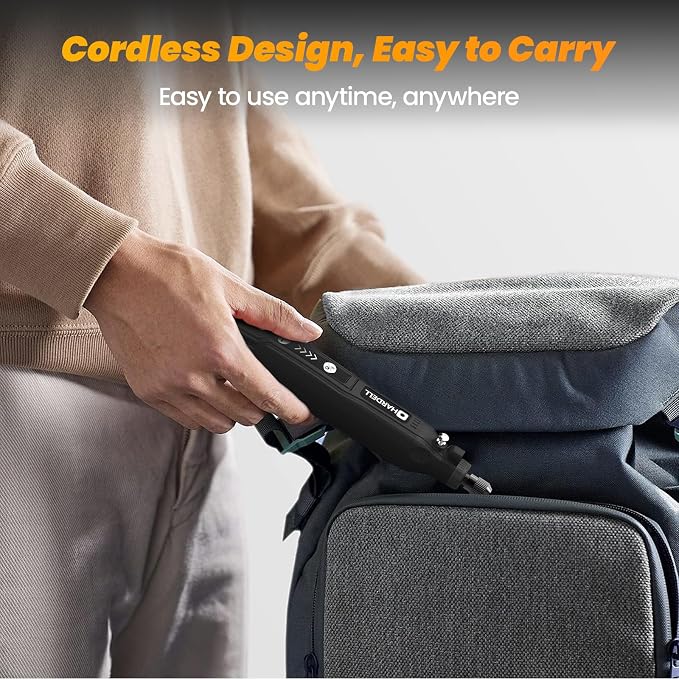 HARDELL Mini Cordless Rotary Tool Kit, 5-Speed and USB Charging - Image 6
