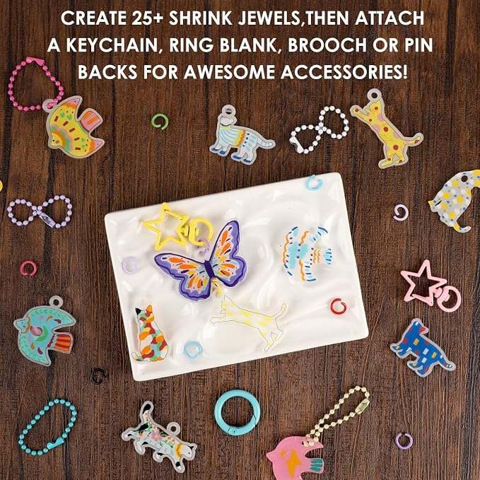 Grabie DIY Shrink Art Craft Kit Jewelry Making Kit - Image 8