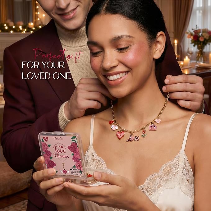Sistenia Pink Heart Love Charms - Image 5
