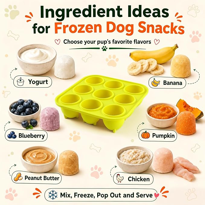 9-Cavity Silicone Freezer Dog Treat Mold - Image 6