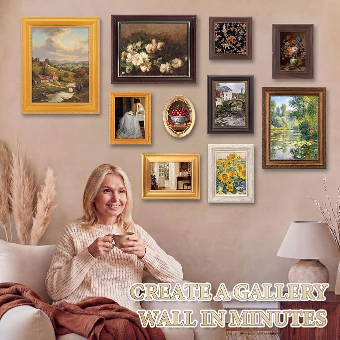 Mifoci 10 Pcs Gallery Vintage Frame Set - Image 5