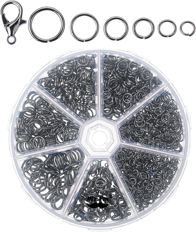 Mr. Pen- Open Jump Rings Set, 6 Assorted Sizes, Jewelry Making Findings by MrPen