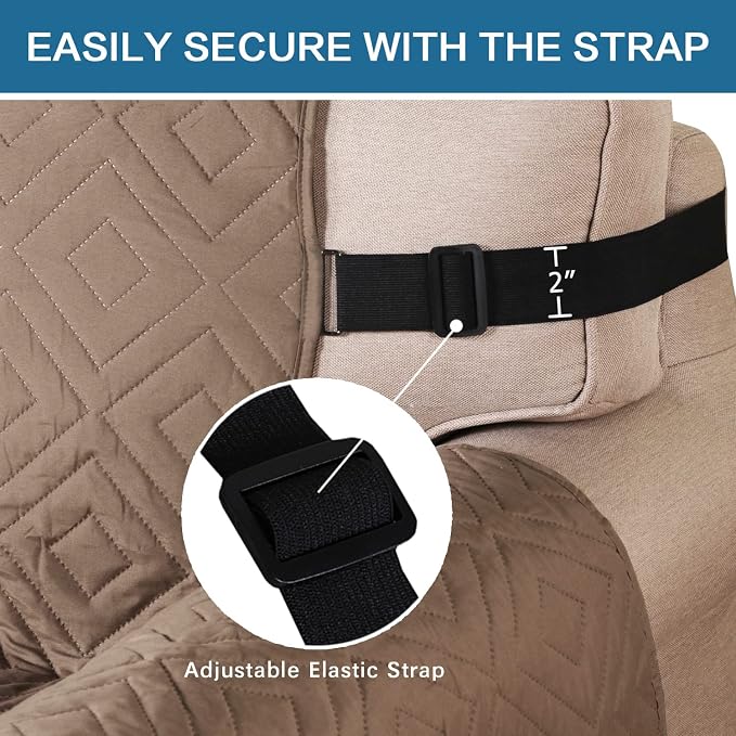 H.VERSAILTEX Reversible Chair Cover Furniture Protector Anti-Slip Couch Cover - Image 4