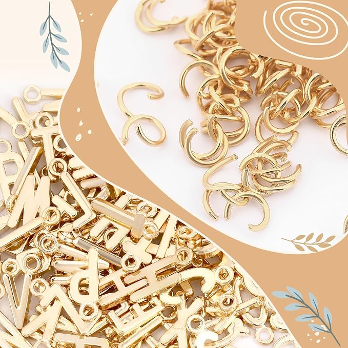 SANNIX 156Pcs/6 Sets Letter Charms - Image 3