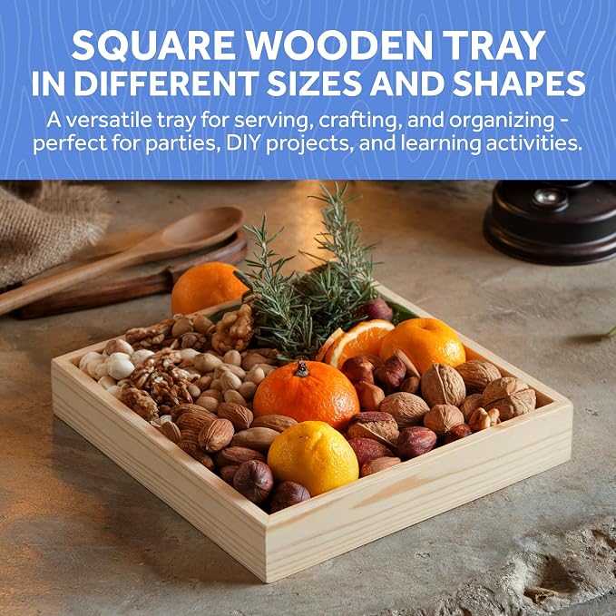 Wood Canvas Panel Cradled 10 x 10 inch, Shadow Box, & Tray Crafts, by - Image 3