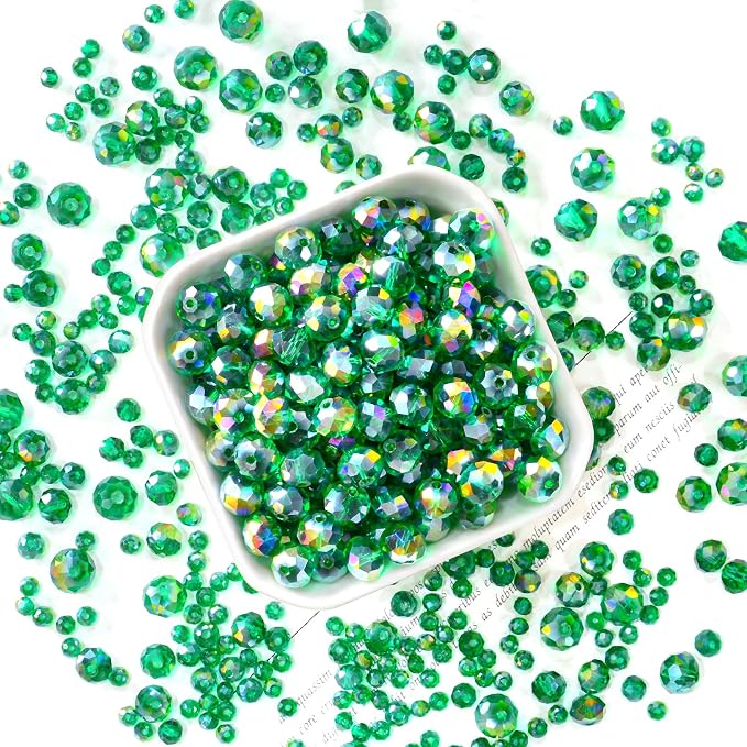 220Pcs 10mm Crystal Glass Beads - Image 3