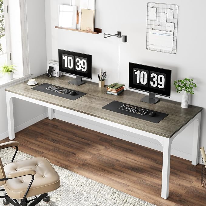 Tribesigns 78.7 Inches Extra Long Computer Desk 2 Person Desk, Double Long Desk - Image 4