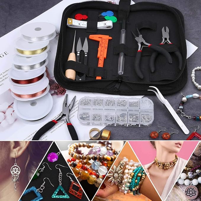 Thrilez Wire Wrapping for Jewelry Making, Repair and Beading Supplies Kit - Image 7