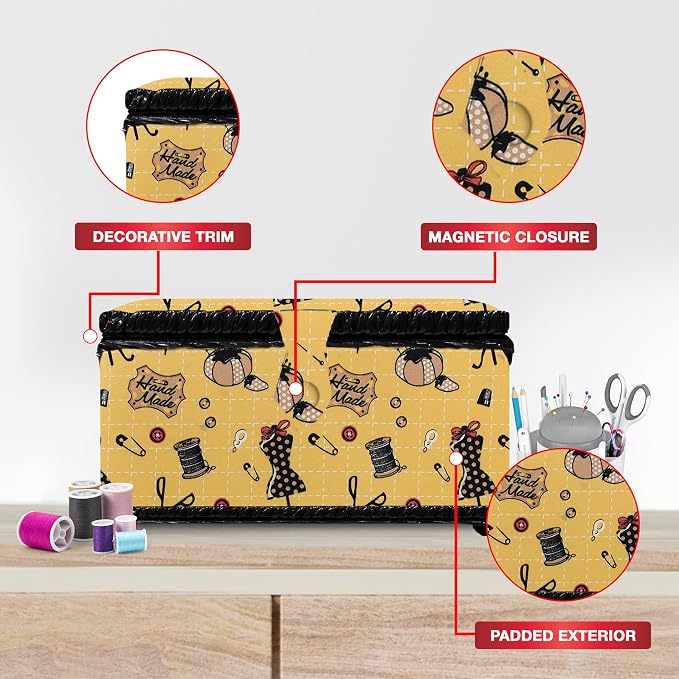 SINGER Sewing Basket with Sewing Kit Accessories - Image 4