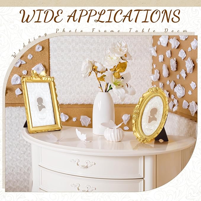 Vicenpal 6 Pcs Tiny Picture Ornate Frames 2.5 x 3.5, 4 x 6, 5 x 7 Inch Small - Image 5