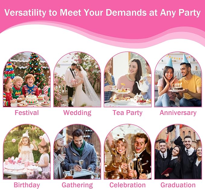 YestBuy Cupcake Stand with Pink Lights – 5 Tier Premium Cupcake Holder – - Image 7