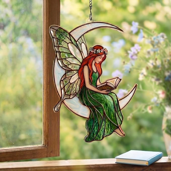 Book Lovers Gifts Fairy Ornament, Teacher Gifts by ALADAYQUINQUITMeetallneeds