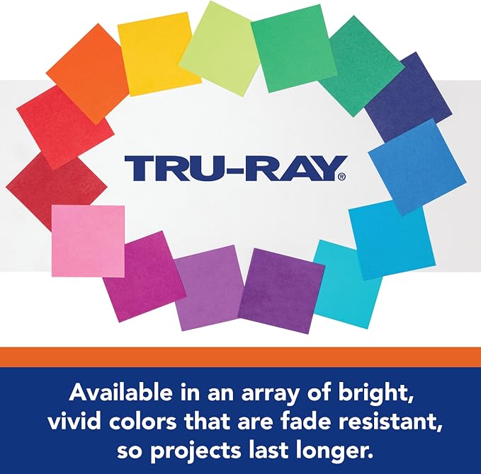 Tru-Ray Construction Paper 9x12" Cool Color Assortment - Image 4
