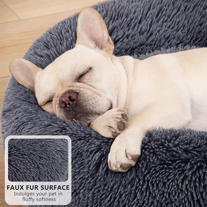 MIXJOY Orthopedic Dog Bed Comfortable Donut Cuddler Round Pet Beds Ultra Soft - Image 2