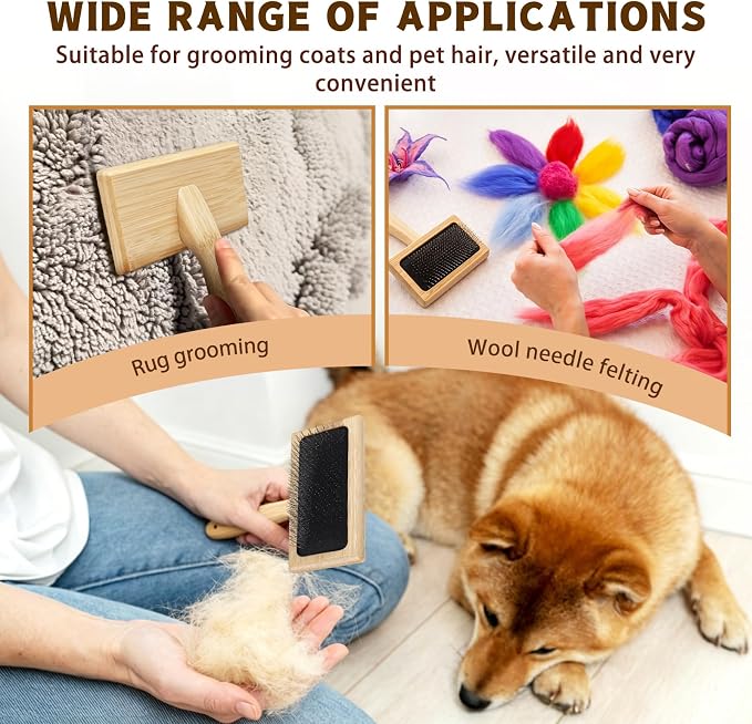 SOCNITC Needle Felting Tools Kit with7.09"× 5.91"Felting Mat and Wool Brush | - Image 7