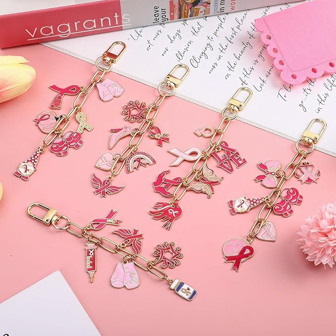 AUGSUN 189Pcs Keychain Making Kit, Charm Jewelry Chain Making Crafts Including - Image 7