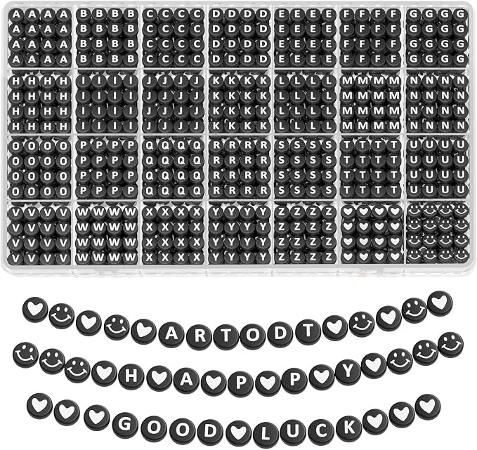 ARTDOT 1400 Pieces Letter Beads by ARTDOT