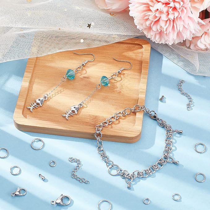PH PandaHall 830pcs Jewelry Making Findings Stainless Steel - Image 3