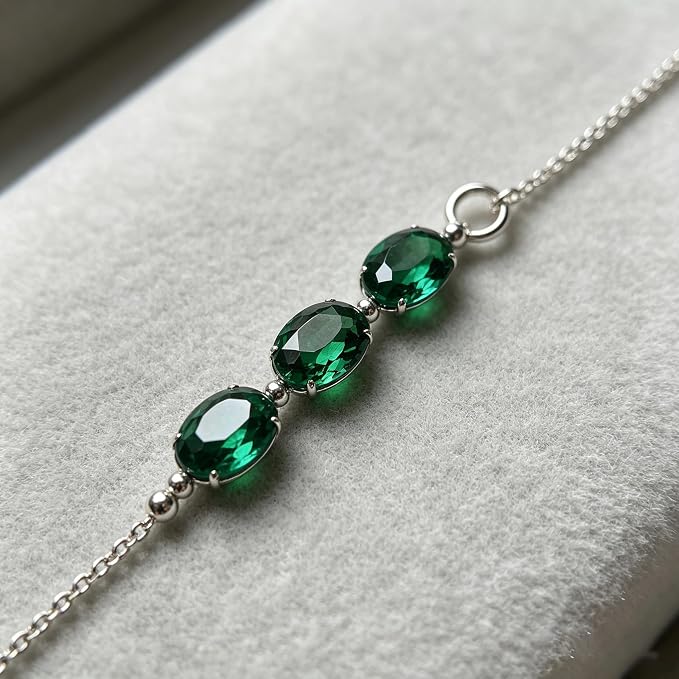 Emerald Green Color Cubic Zirconia Loose Beads Unset - Image 4