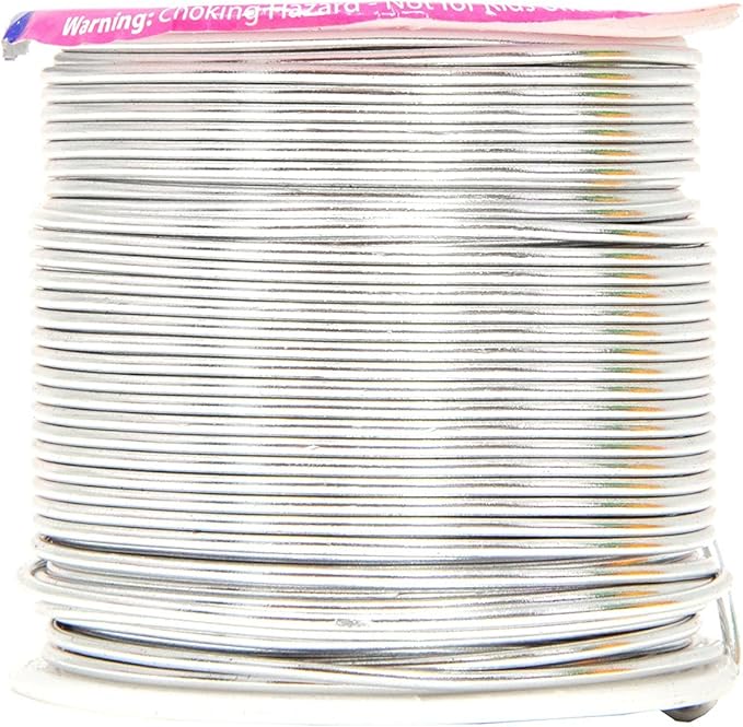 Mandala Crafts 16 Gauge Anodized Aluminum Craft Wire for Jewelry Making – 390 FT Colored Flexible Silver Copper Gold True Blue Purple Pink Wire - Bendable for Bonsai Armature Crafting Sculpting