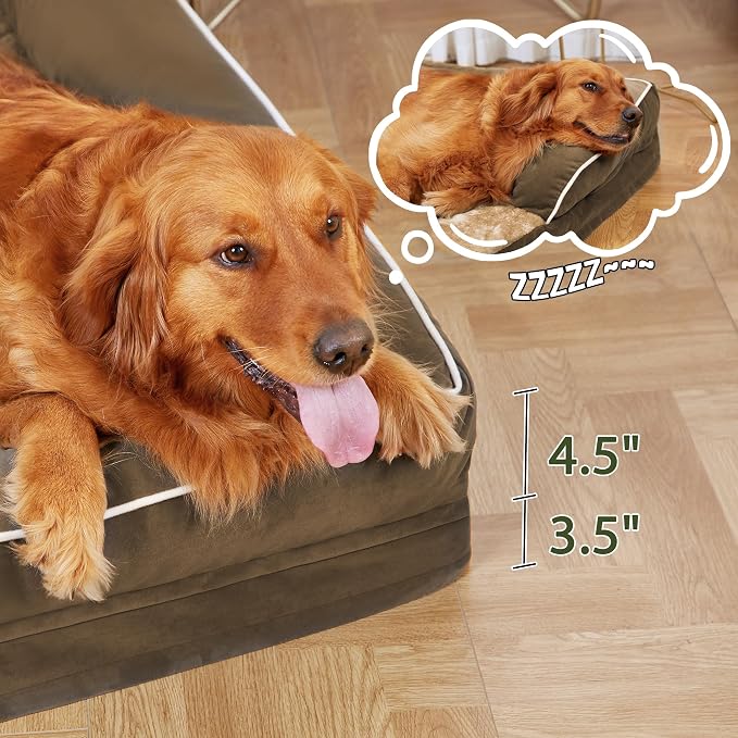 Orthopedic Dog Beds for Extra Large Dogs, Waterproof Egg Crate Foam XL Dog Bed - Image 8