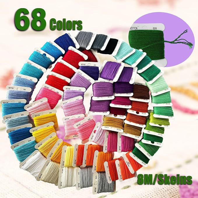 400+Pcs String Bracelet Making Kit, Friendship Bracelet String Kit - Image 2