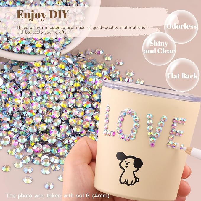 12000PCS 2mm Resin Rhinestones Bulk - Image 4