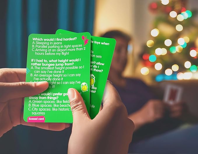 SUSSED “What Would You Do?” Pocket-Sized Question Cards – 231 Fun Conversation Starters for Teens Ages 15+ & Adults | Gift for Travel, Office, Friends & Road Trips