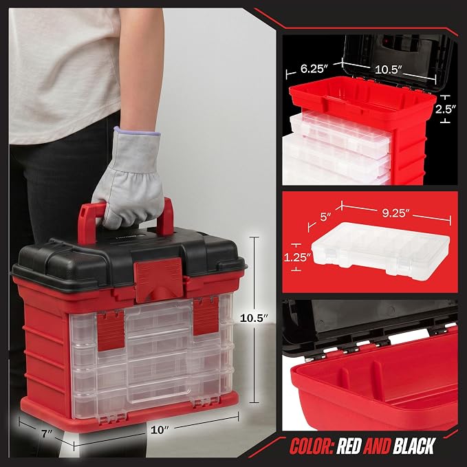 Stalwart Portable Tool Box Small Parts Organizer - Image 2