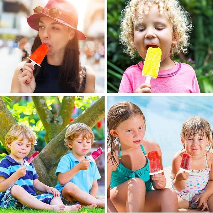Popsicles Molds, 10 Pieces Silicone Ice Pop Molds - Image 9