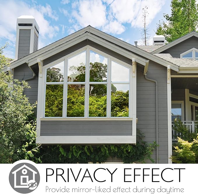 HIDBEA Window Privacy Film Daytime, Heat Control Sun Blocking Anti UV - Image 2