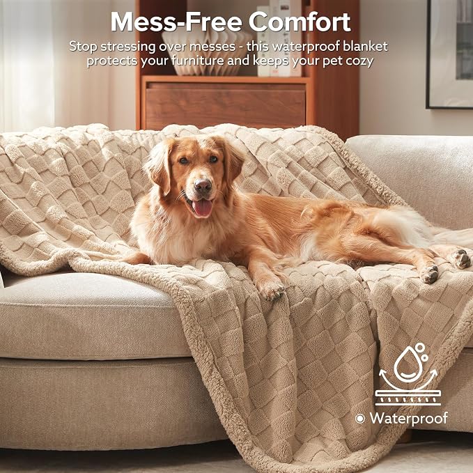 GASUR Waterproof Dog Blankets for Large Medium Dogs, Dog Blanket for Couch Bed - Image 2