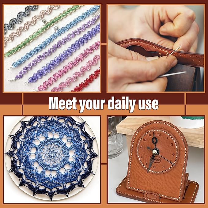 0.8 mm Leather Sewing Thread, 16 Colors 32 Yards Waxed Thread, Round Waxed Thread, Wax String for Bracelet Making, Sewing Stitching, Bookbinding, Braiding