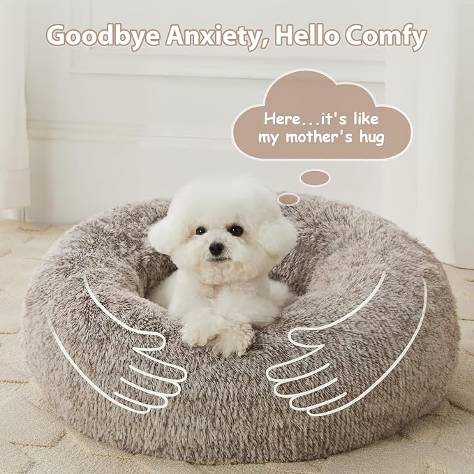 WNPETHOME Calming Dog Beds for Large Dogs, Anti-Anxiety Donut Large pet Bed - Image 7
