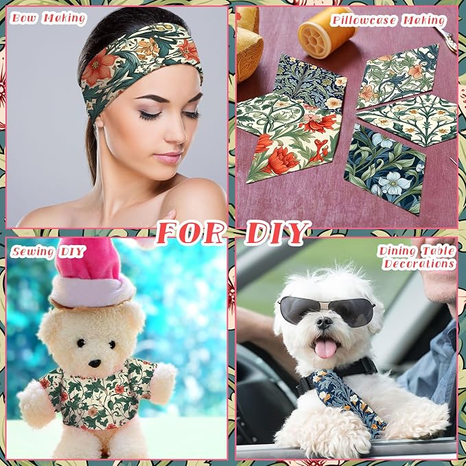 Hosuly 40 Pcs William Morris Jelly Fabric - Image 5