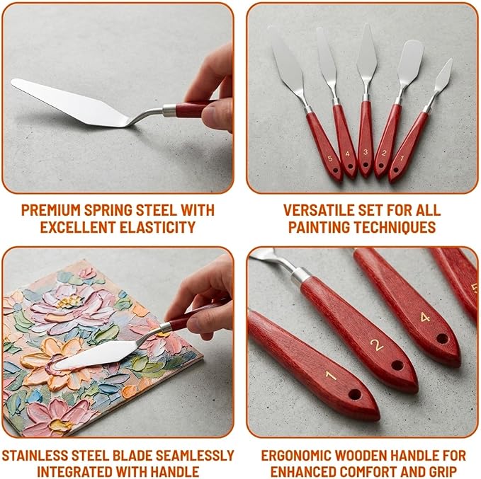 13PCS Palette Knife Set, Painting Spatula Collection - Image 3