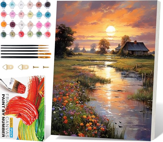Fountor Framed Paint by Numbers Kit by Fountor