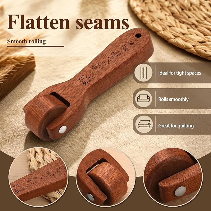 Fteven Tailors Clapper for Quilting, Wooden Tailors Clapper/Quilting Seam - Image 4