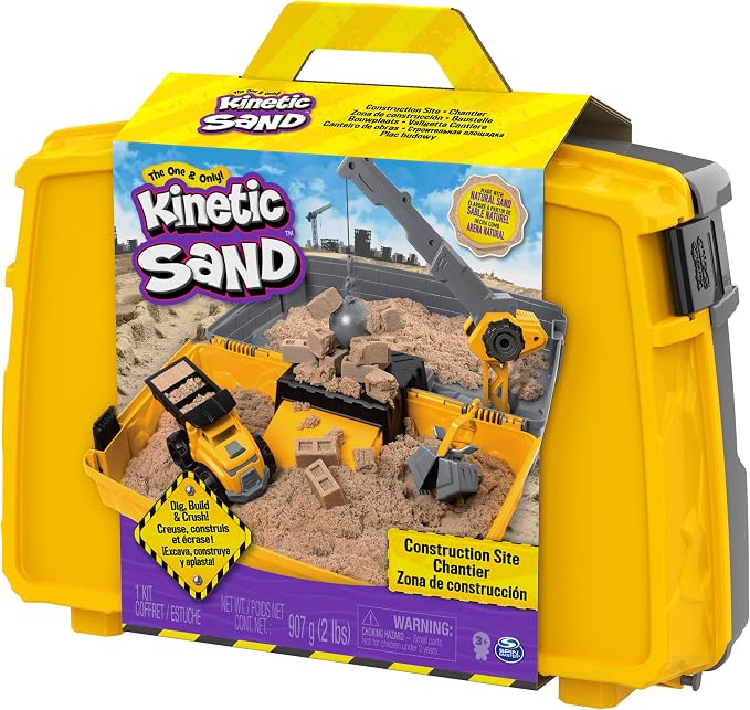 Kinetic Sand Construction Site, Moldable Play Sand Sensory Toys, Ages 3+ - Image 9