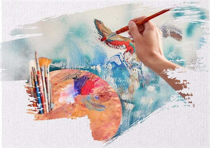 100 Pack Bulk Painting Canvas Panels, Classroom Value Pack Art Canvas, Small - Image 4