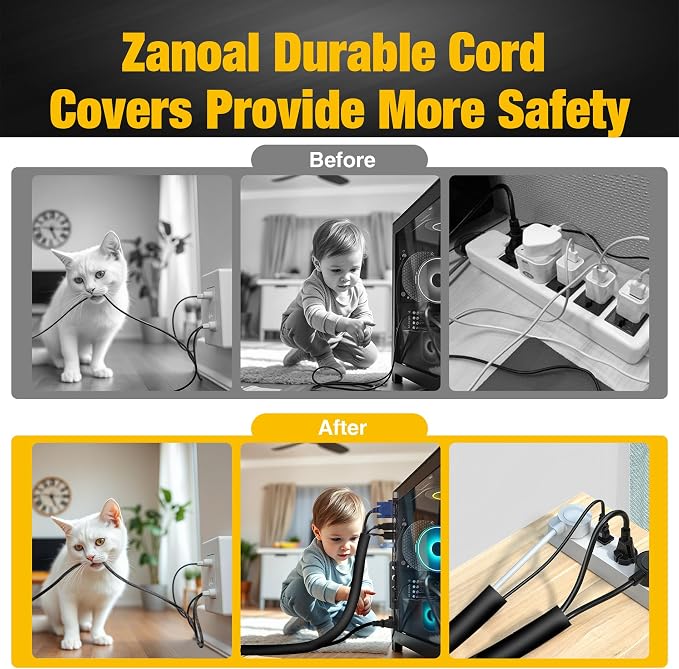 118 Inch Split Braided Sleeve Cable Management, Heat Resistant Automotive Wire - Image 4
